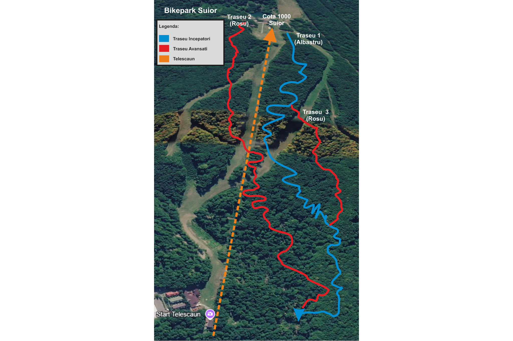 traseu downhill
